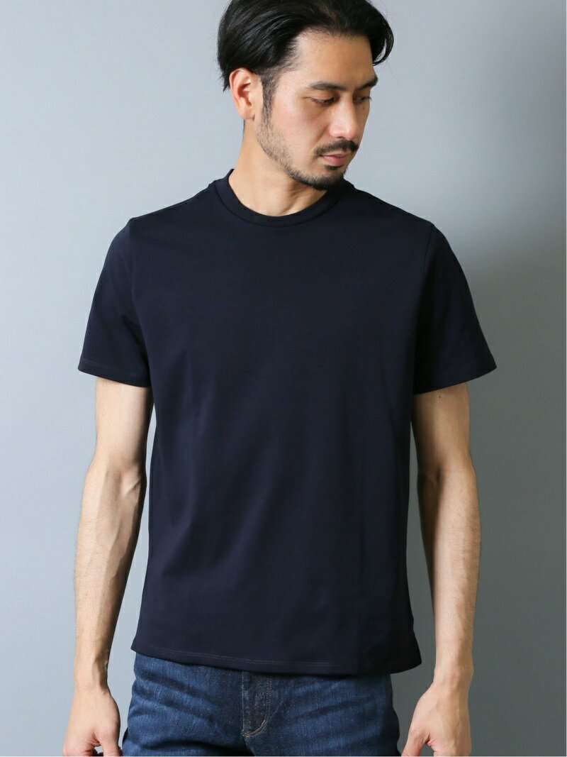 【SALE／42 OFF】TAKA-Q 【DRESS T-SHIRT】シルケットポンチ クルーネック半袖Tシャツ タカキュー トップス カットソー Tシャツ ネイビー グレー ブラック ベージュ グリーン