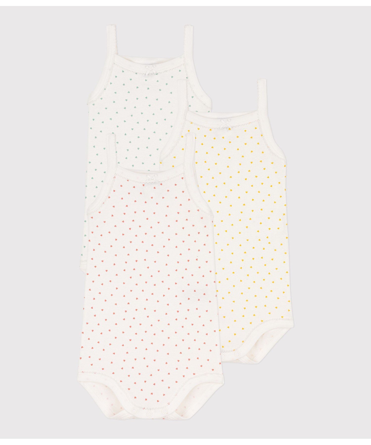 プチバトー ベビー服 男の子 【SALE／10%OFF】PETIT BATEAU キャミソールボディ3枚組 プチバトー マタニティウェア・ベビー用品 ロンパース・カバーオール【送料無料】