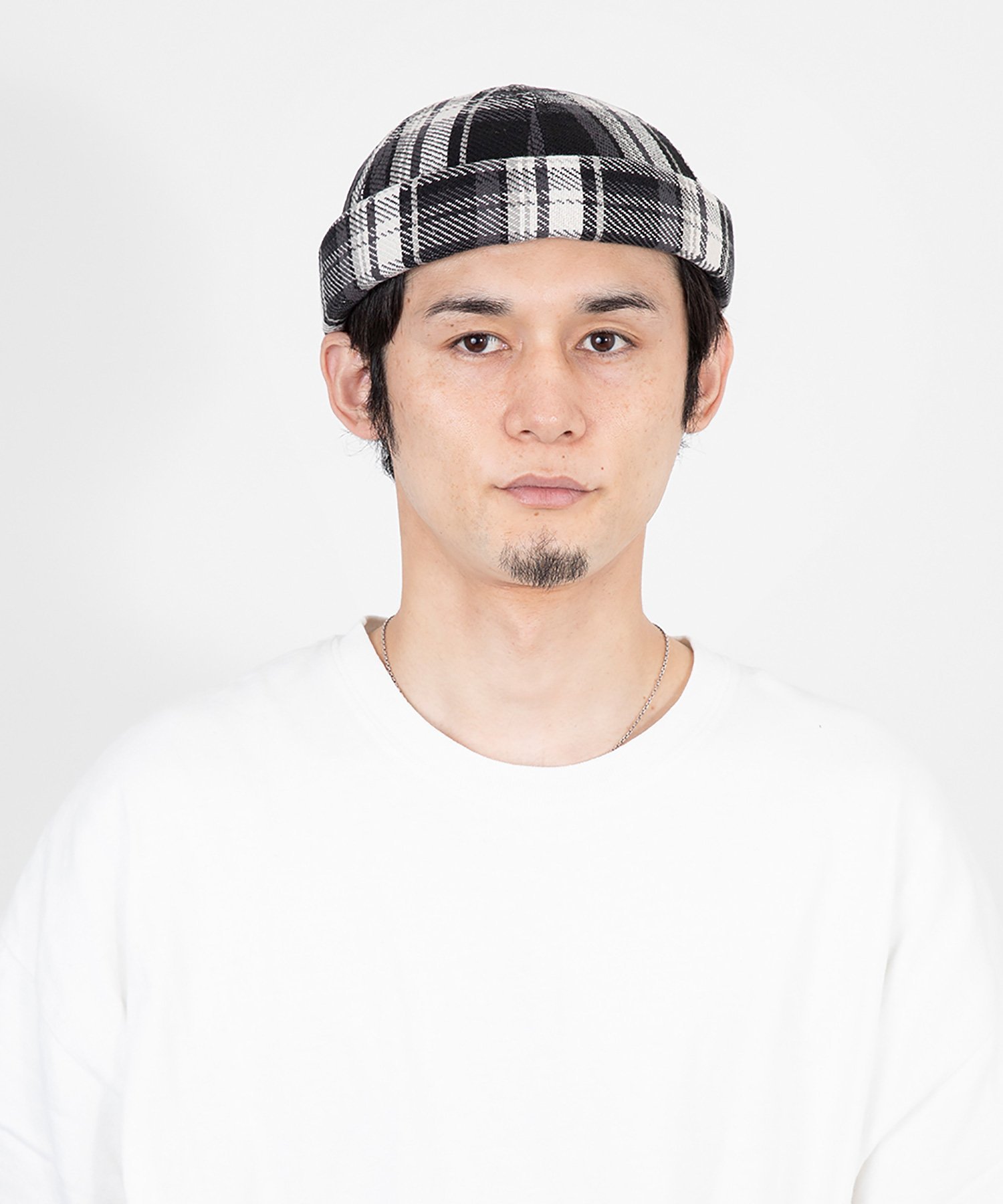 カシラ CA4LA CHECK ROLL CAP カシラ 帽子 キャップ ブラック ブルー レッド【送料無料】