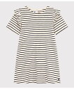 【SALE/10%OFF】PETIT BATEAU ミニマリニエールワンピース プチバトー ワンピース・ドレス ワンピース ホワイト【送料無料】