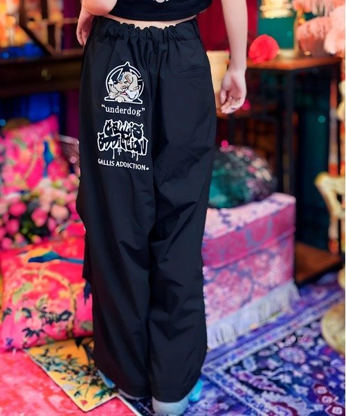 【GALFY×GALLIS ADDICTION】安定の別注パンツ(MENS) ジャックローズ パンツ その他のパンツ ブラック グレー