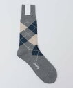 SHIPS MEN SHIPS: アーガイル クルー ソックス シップス 靴下・レッグウェア 靴下 ネイビー グレー グリーン