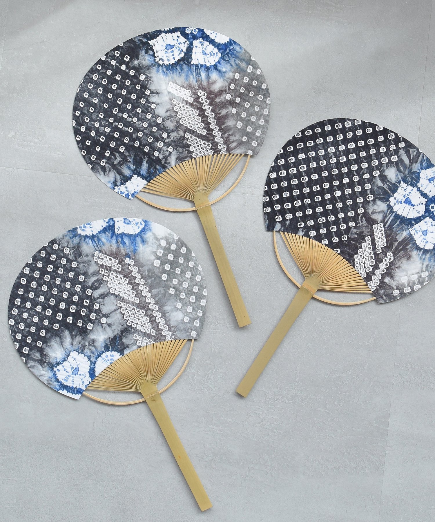 utatane utatane 有松絞り 竹うちわ 国産 ウタタネ 着物・浴衣・和装小物 和装小物【送料無料】