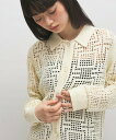 【SALE/30%OFF】ADAM ET ROPE' FEMME 【サステナブル】クロシェライクカーディガン アダムエロペ トップス カーディガン ホワイト【送...