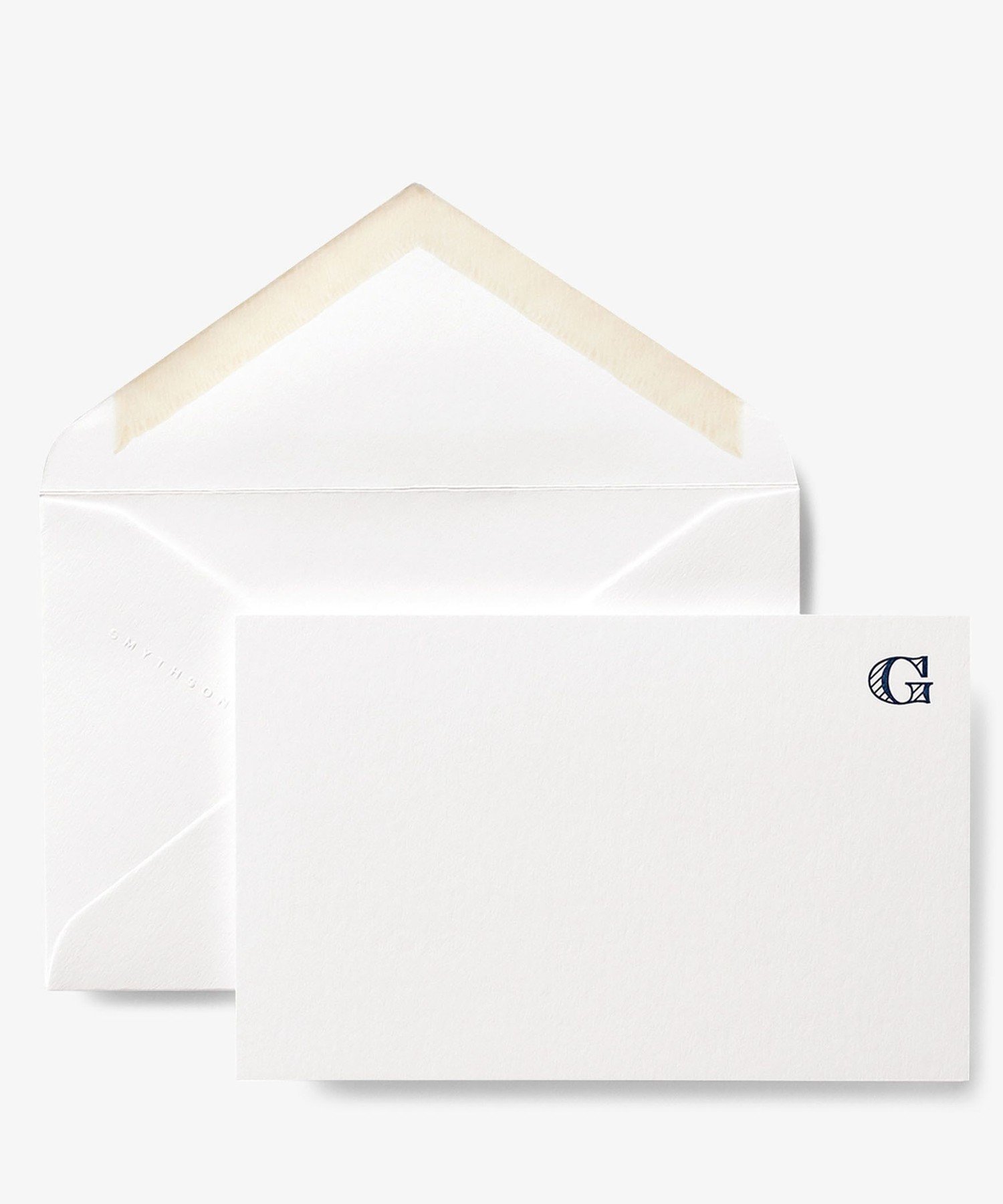 SMYTHSON Initial G Alphabet 10 Card Set スマイソン インテリア・生活雑貨 オブジェ・置物・アート ホワイト【送料無料】