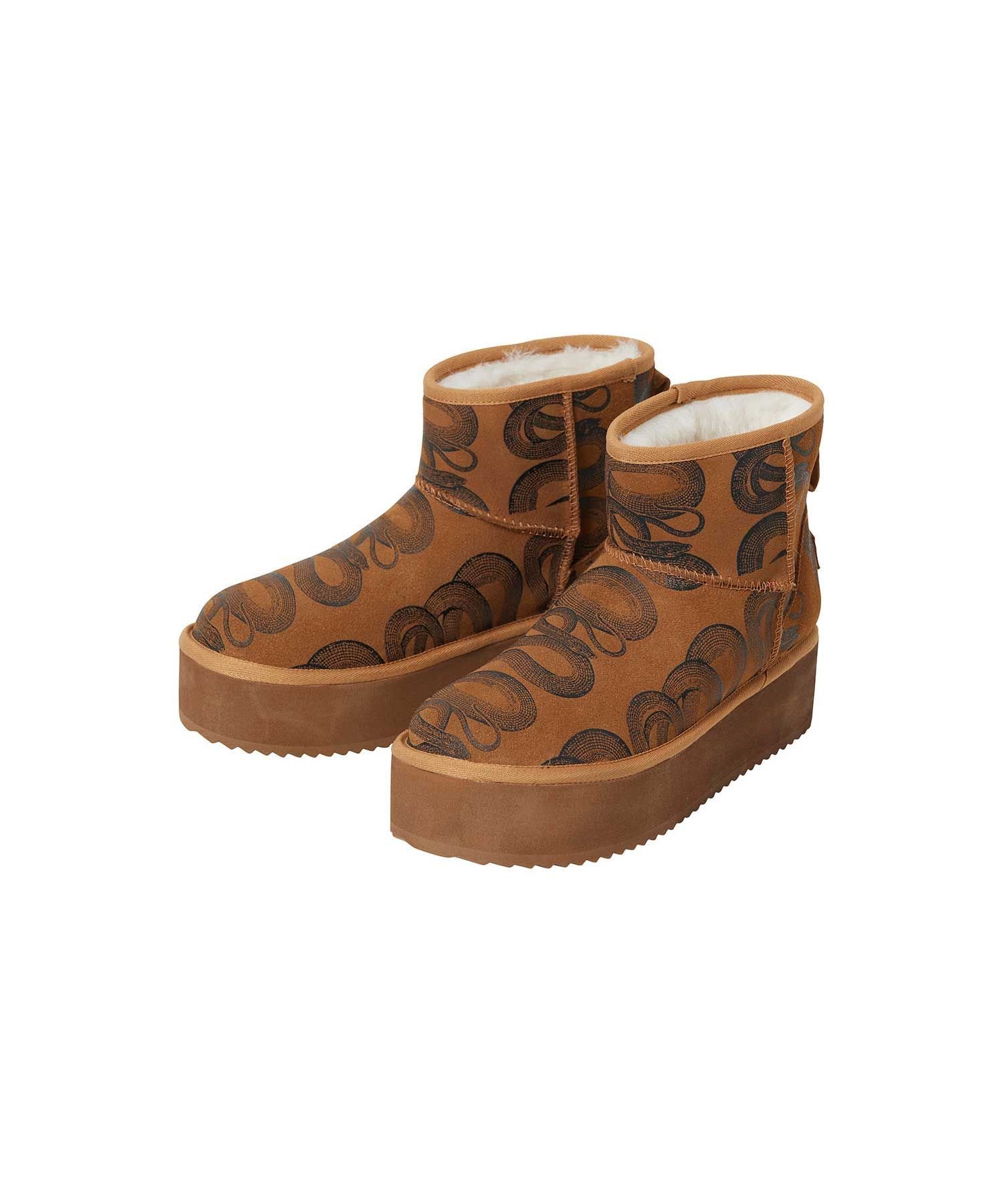 HYSTERIC GLAMOUR SNAKE LOOP プラットフォームブーツ ヒステリックグラマー シューズ・靴 スニーカー ブラック ブラウン【送料無料】のサムネイル