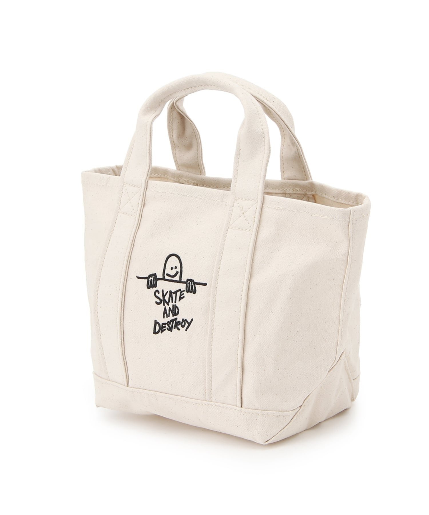 THRASHER THRASHER/(U)LUNCH TOTE BAG トートバッグ スラッシャー バイ リフルページ バッグ トートバッグ ホワイト