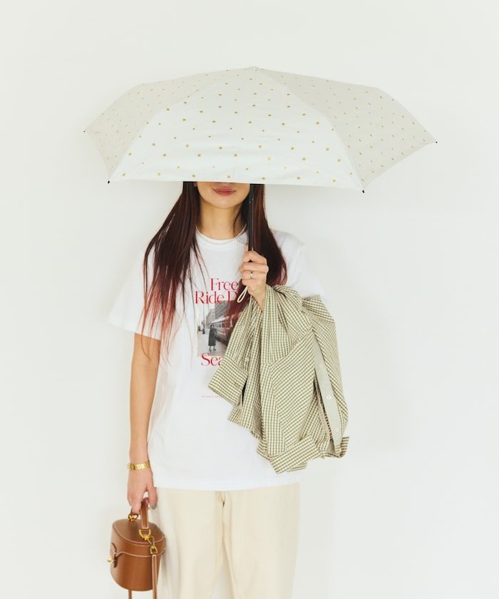 【SALE／20 OFF】Wpc. 【晴雨兼用】遮光軽量 スター ミニ フリークスストア ファッション雑貨 傘 長傘 ブラック ベージュ