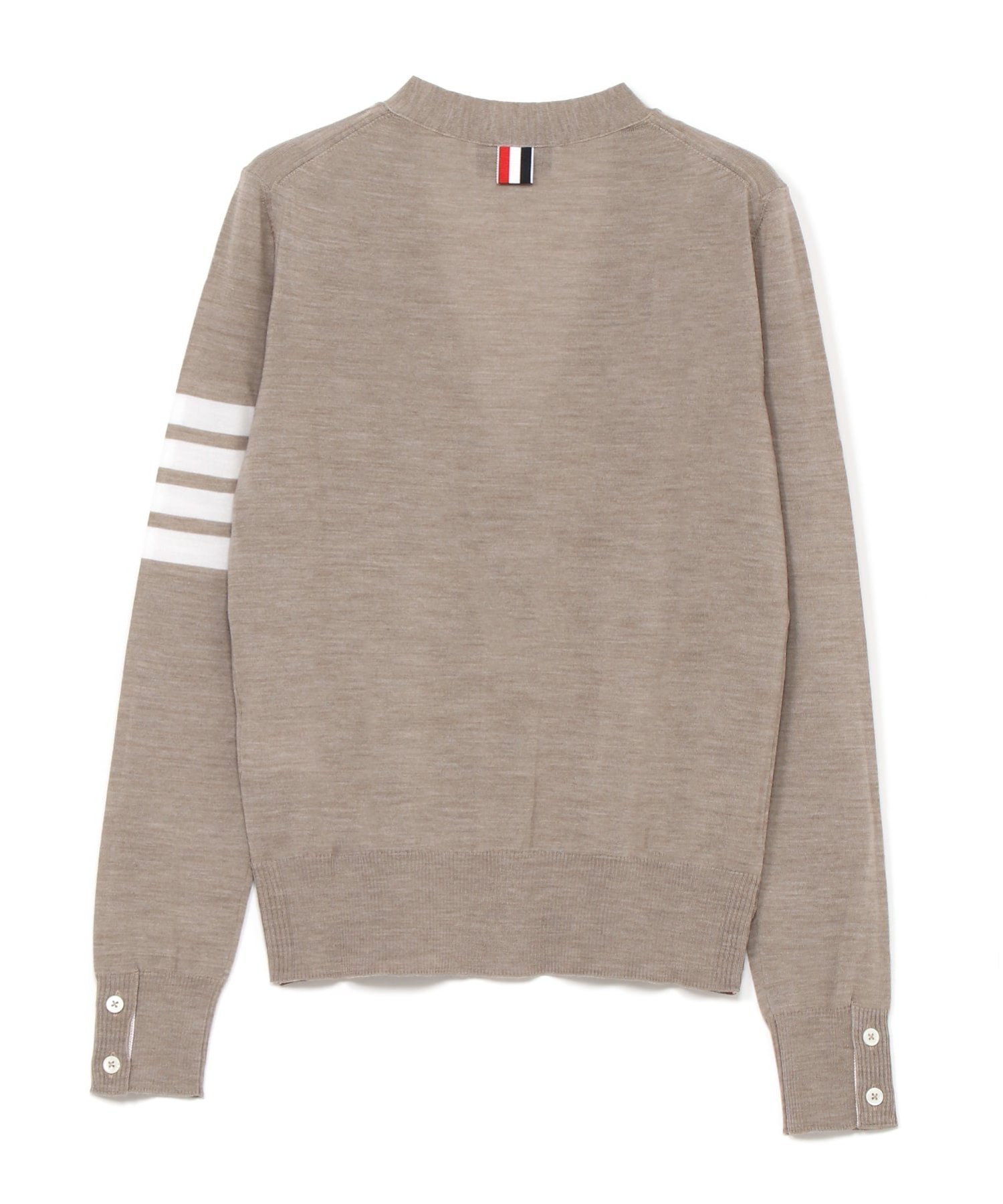 RELAXED FIT V-NECK CARDIGAN W/ 4 BAR IN FINE MERINO WOOL トムブラウン トップス カーディガン ブラウン