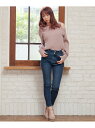 LIP SERVICE メッセージスキニーdenimPT リップサービス パンツ/ジーンズ スキニージーンズ ネイビー ブルー【送料無料】