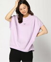 VERSEAU VERSEAU/(W)ワンポイントロゴボリュームトップス アーベイ トップス カットソー Tシャツ パープル ブルー ベージュ【送料無料】