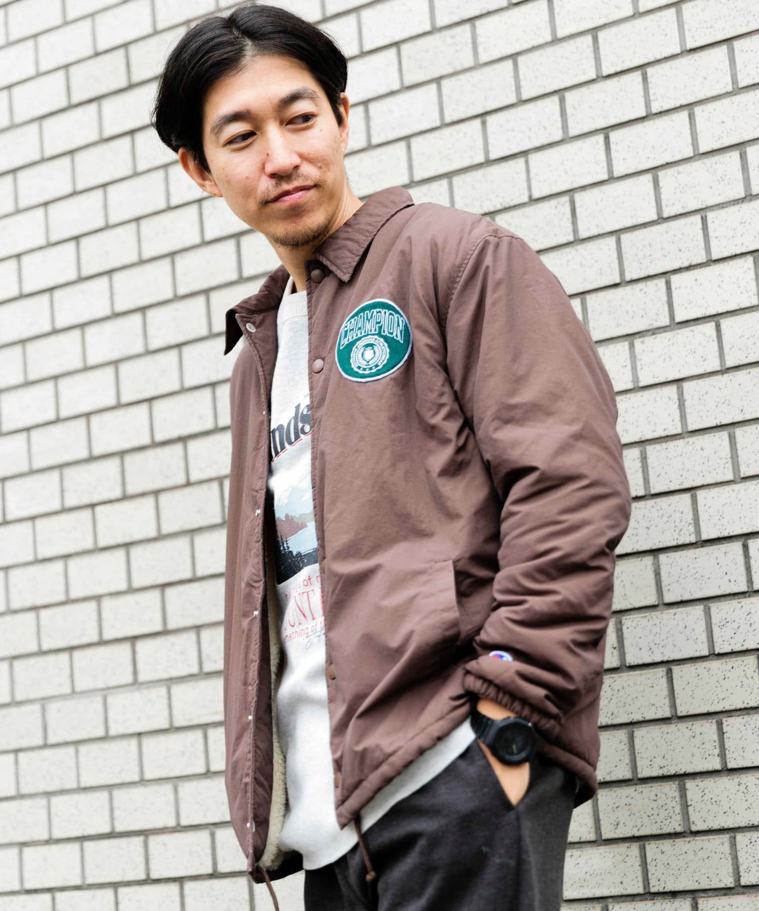 【SALE／40%OFF】URBAN RESEARCH ITEMS Champion Coach Jacket アーバンリサーチアイテムズ ジャケット・アウター その他のジャケット・アウター ブラウン ネイビー ブラック【送料無料】