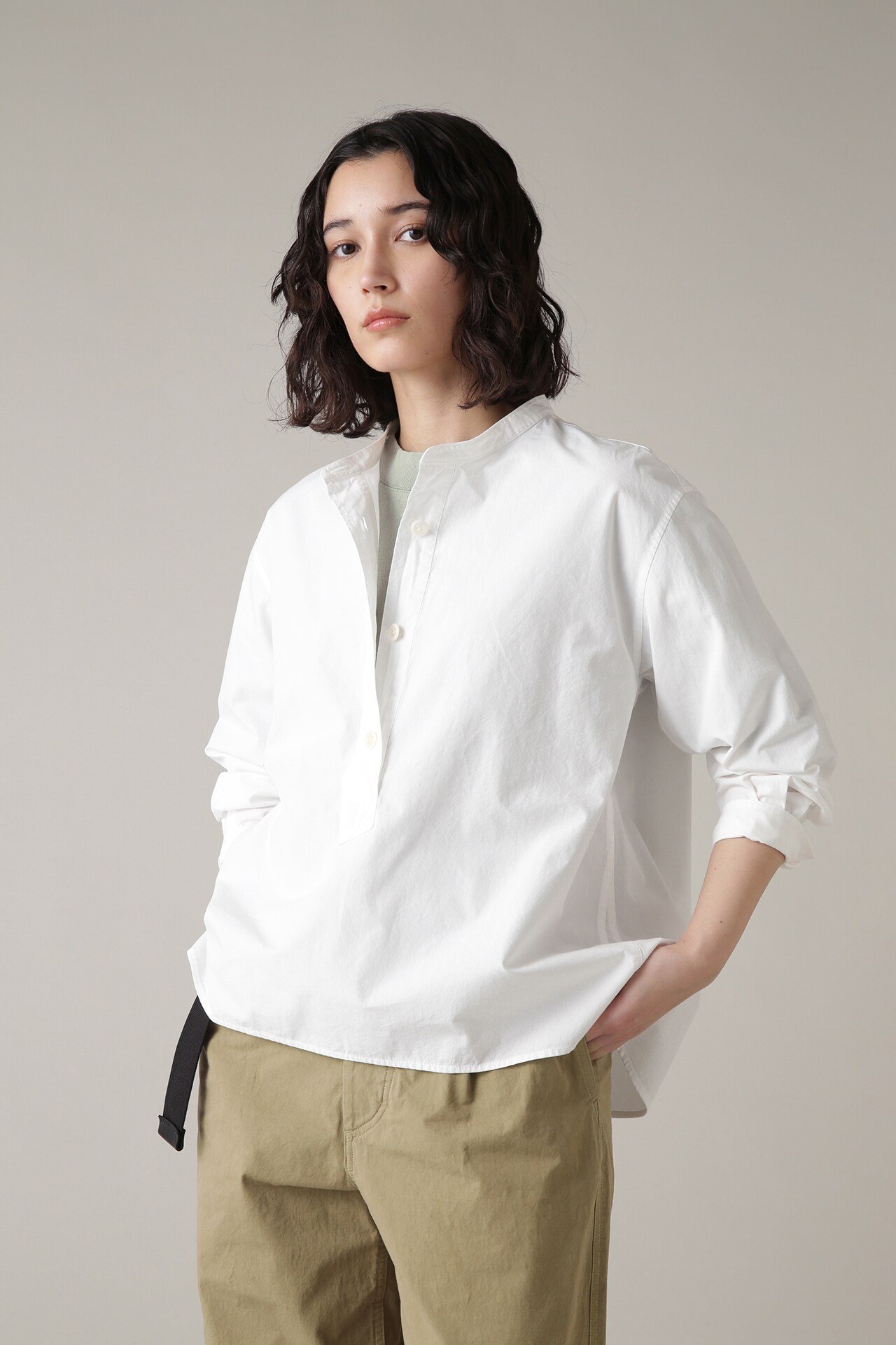 楽天Rakuten FashionMHL. ORGANIC COTTON SHIRTING マーガレット・ハウエル トップス シャツ・ブラウス ホワイト グレー イエロー【送料無料】