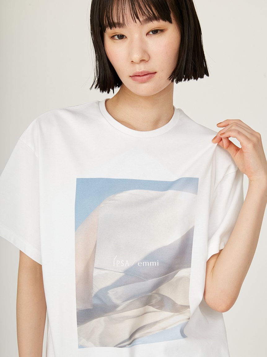 【SALE／40%OFF】emmi 【IPSA/emmi】 フォトTシャツ エミ トップス カットソー・Tシャツ レッド【送料無料】