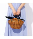 Rouge vif la cle 【BAGMATI / バグマティ】レザーハンドルカゴバッグ【WEB限定】 ルージュ・ヴィフ ラクレ バッグ かごバッグ ブラッ...