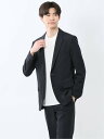【SALE/20%OFF】TAKA-Q 軽量メッシュ スリムフィット 2ボタンジャケット 紺(セットアップ可能) タカキュー スーツ・フォーマル スーツジャケット ネイビー【送料無料】