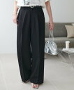 Discoat タックストレートパンツ ディスコート パンツ その他のパンツ グレー ブラック ブラウン【送料無料】