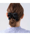 Complex Biz クリスタルメッシュヘム バナナクリップ コンプレックス ビズ ヘアアクセサリー バレッタ・ヘアクリップ・ヘアピン ブラック ベージュ【送料無料】