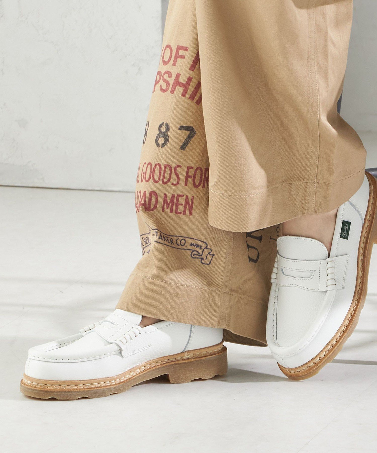 SHIPS WOMEN 【SHIPS別注】Paraboot: 50th ANNIV ORSAY シップス シューズ・靴 ローファー ホワイト【送料無料】