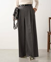PAL GROUP OUTLET 【SHENERY】タックワイドパンツ パル グループ アウトレット パンツ その他のパンツ ブラック グレー【送料無料】