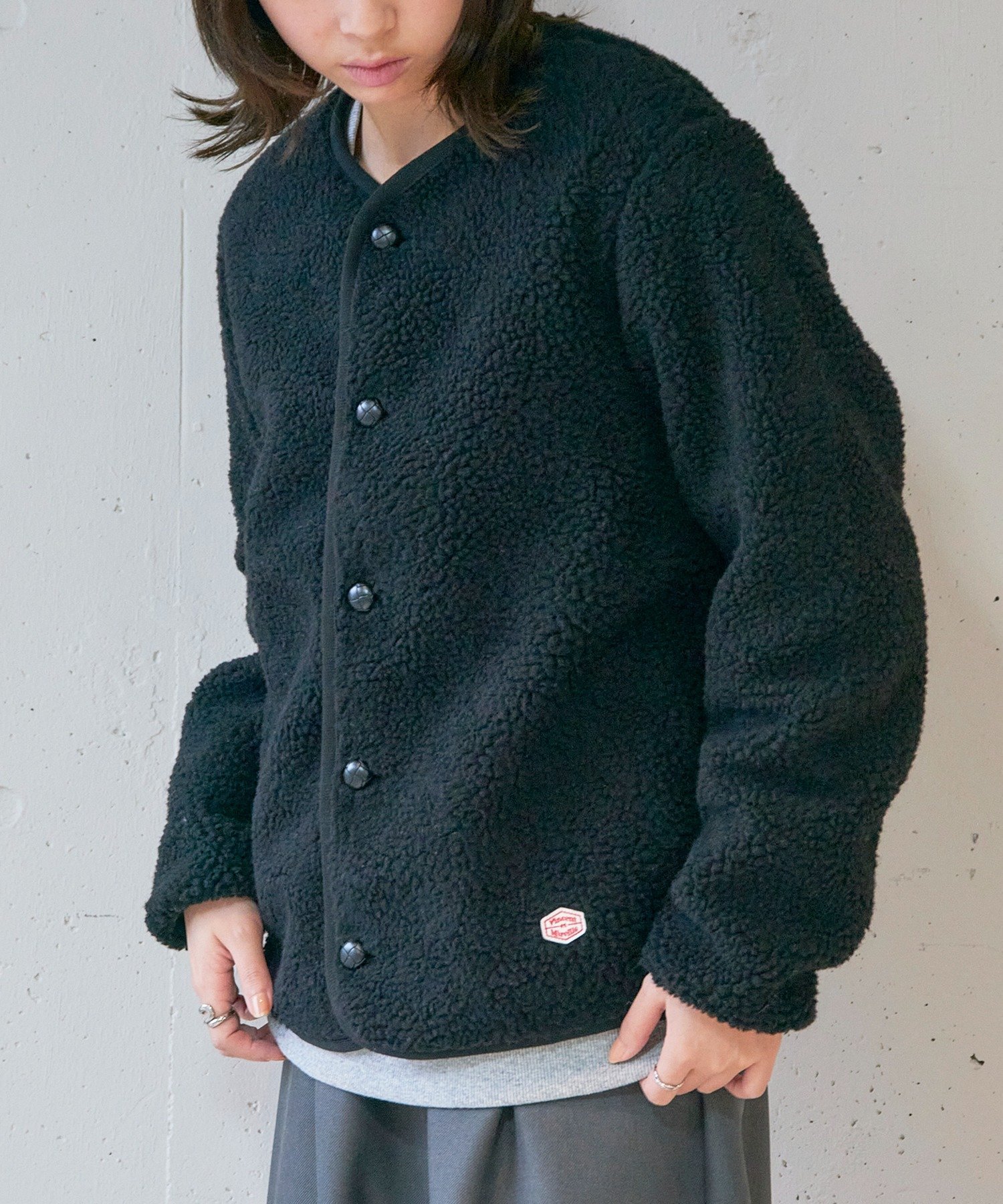 【SALE／5%OFF】Vincent et Mireille Vincent et Mireille/BOA CARDIGAN カセットチャート トップス カ..
