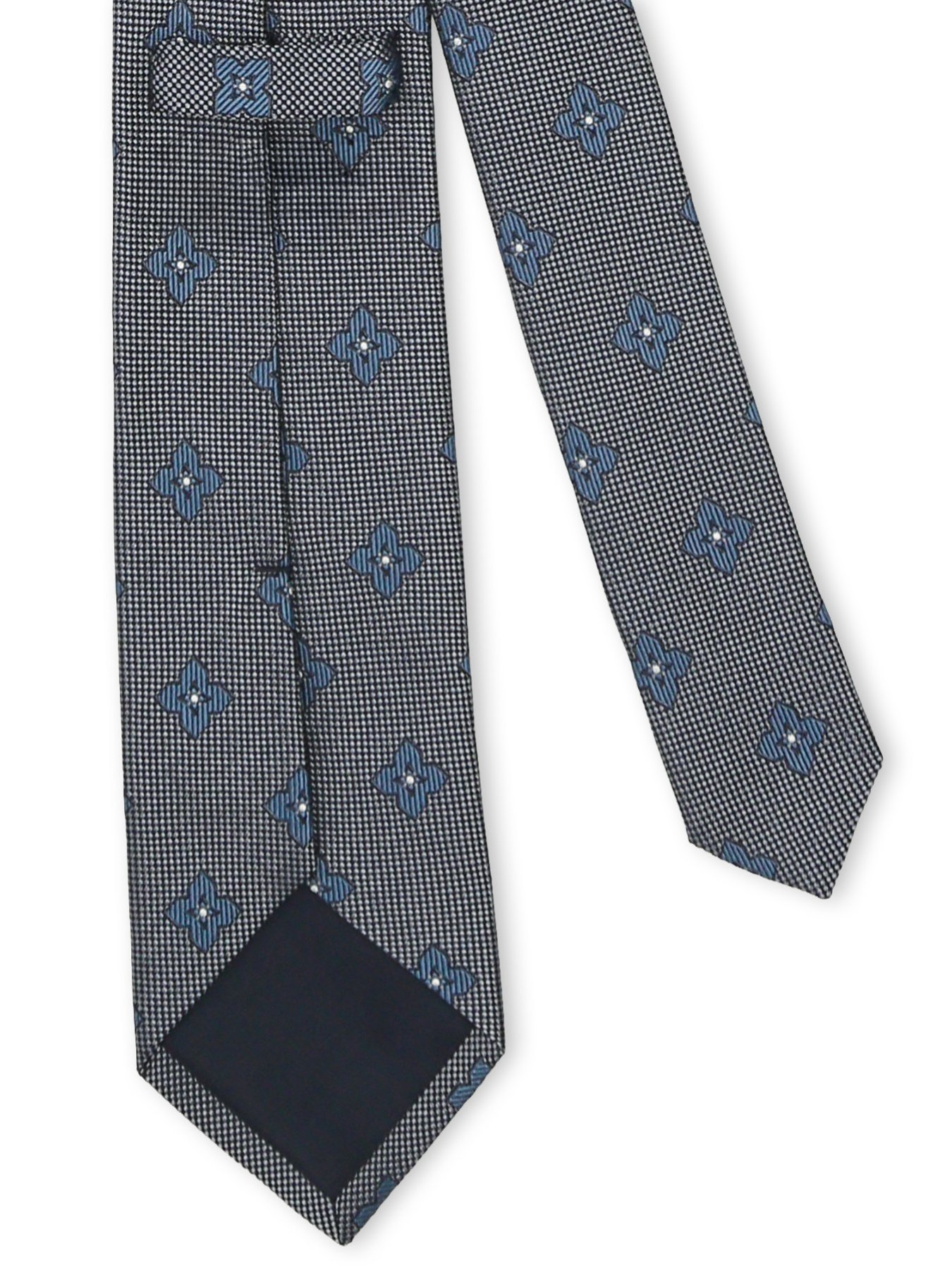 【SALE／10%OFF】GRAND-BACK 【大きいサイズ】グランバック/GRAND-BACK 日本製シルク フラワー小紋柄 レギュラータイ 8.5cm幅 タカキュー スーツ・フォーマル ネクタイ・蝶ネクタイ グレー【送料無料】