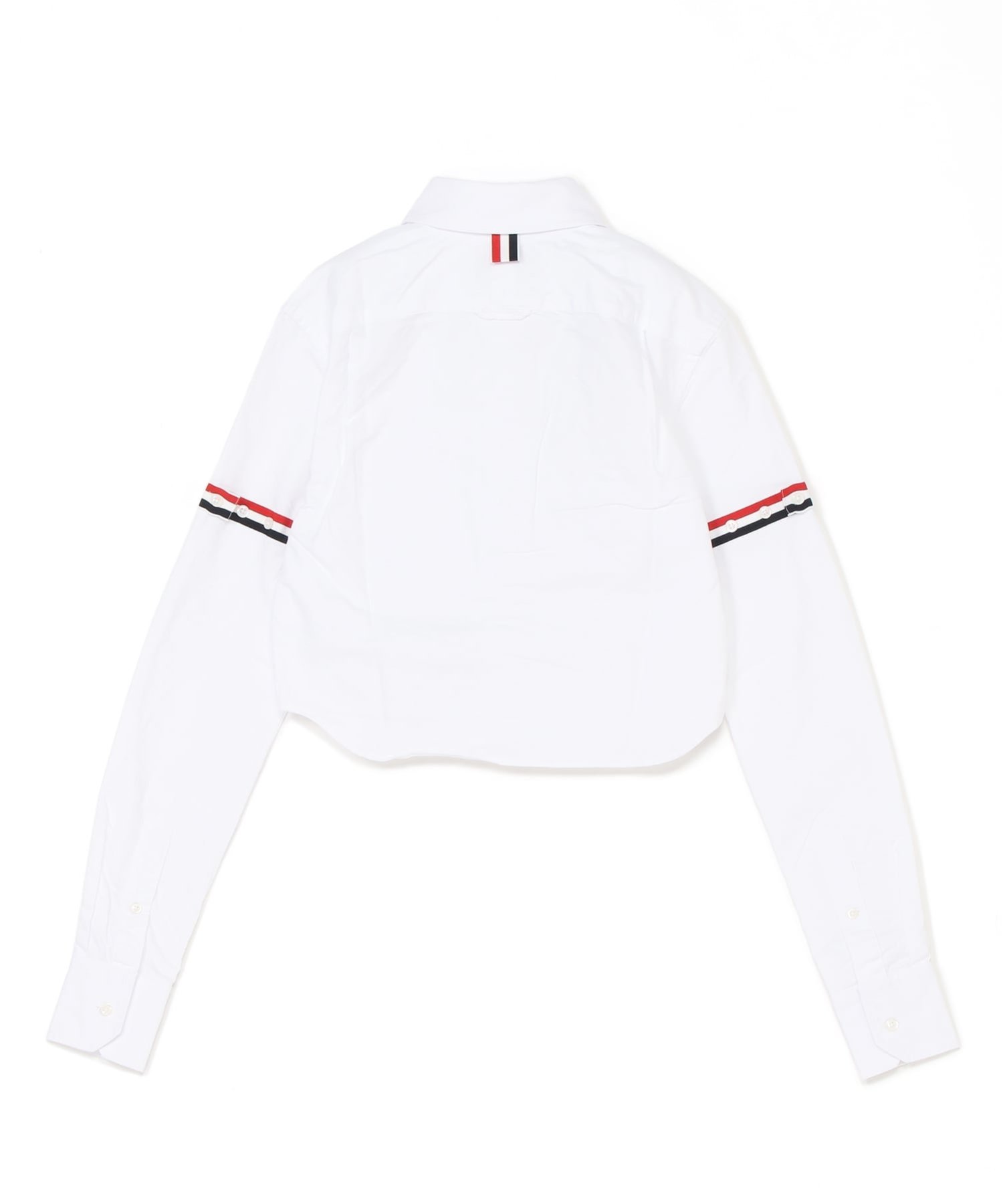 CLASSIC CROPPED ROUND COLLAR SHIRT トムブラウン トップス シャツ・ブラウス ホワイト