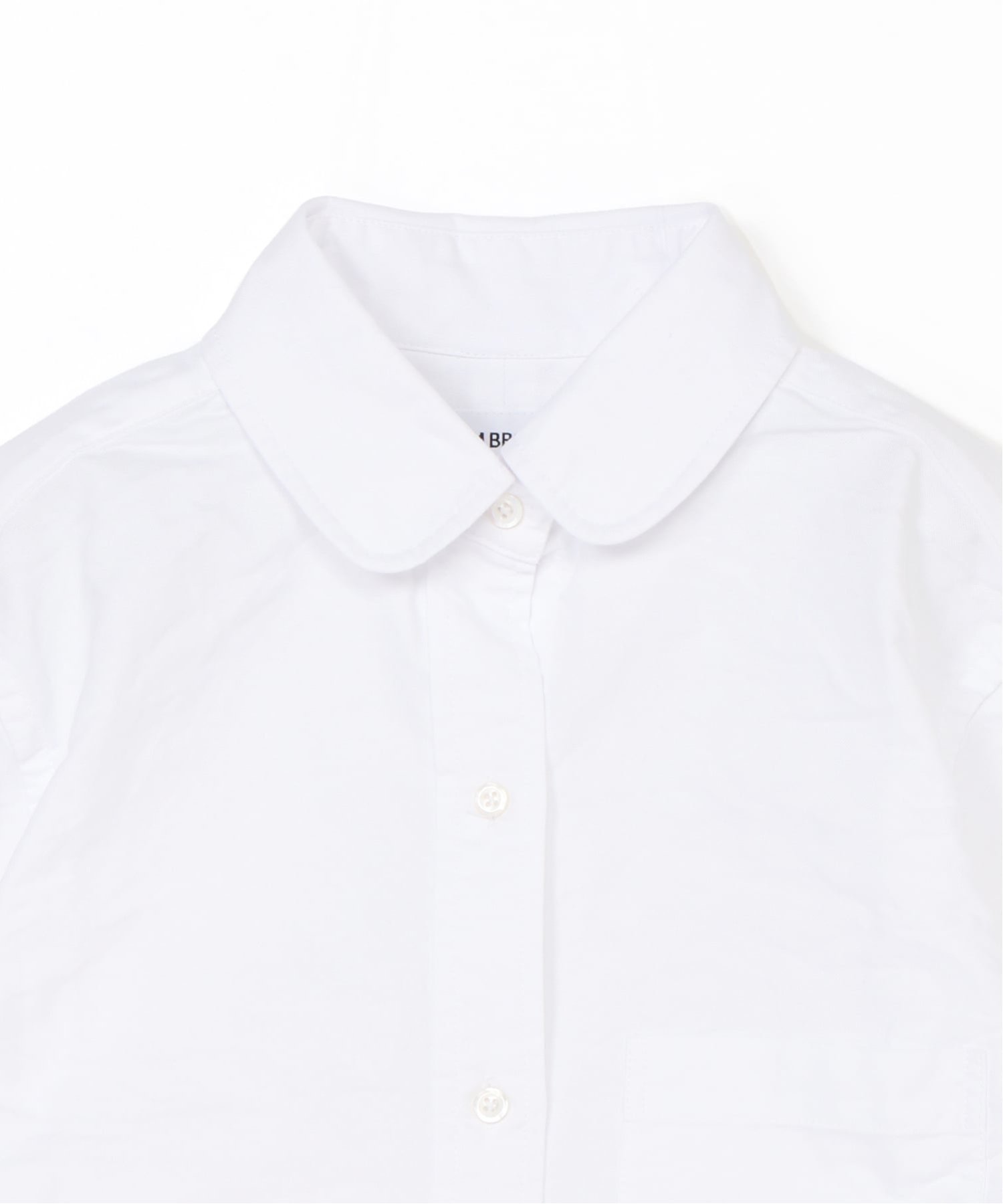 CLASSIC CROPPED ROUND COLLAR SHIRT トムブラウン トップス シャツ・ブラウス ホワイト