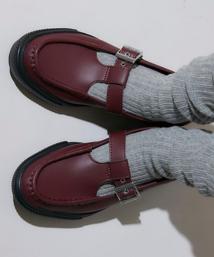 LIGHT T-STRAP SY OX[23.0~25.0cm] 限定展開 フリークスストア シューズ・靴 スニーカー ブラック