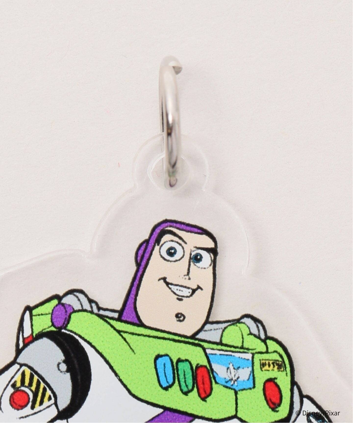 TOY STORY 5 ex キーホルダー バズ アウトドアプロダクツユージュアルシングス 財布・ポーチ・ケース その他の財布・ポーチ・ケース ホワイト