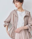 【SALE/50%OFF】組曲 【撥水・WEB限定】ギャザーフード パッカブルブルゾン クミキョク ジャケット・アウター ブルゾン・ジャンパー ブラウン ネイビ...