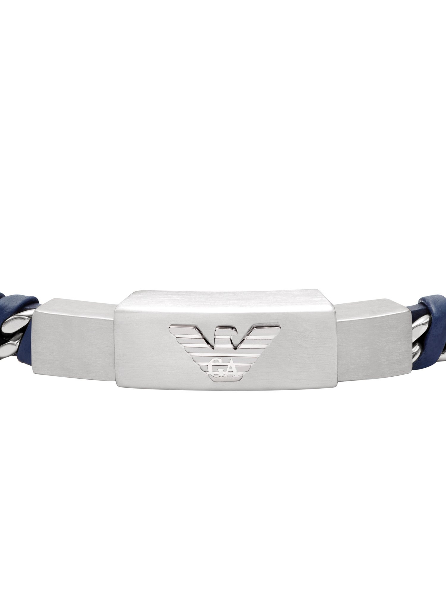 EMPORIO ARMANI エンポリオ・アルマーニ アクセサリー メンズ ブレスレット シルバー EGS3319040 ウォッチステーションインターナショナル アクセサリー・腕時計 ブレスレット・バングル ブルー【送料無料】