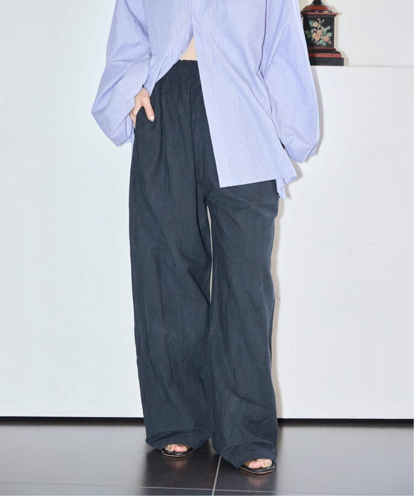 CITYSHOP 《予約》FUJIN TREE * 鄭惠中 WIDE LEG パンツ シティーショップ パンツ その他のパンツ ブラック【送料無料】