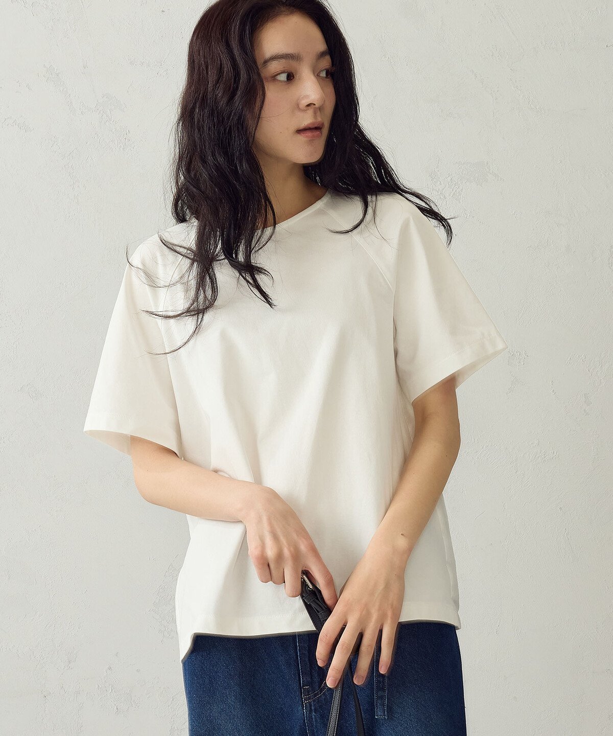ラグランコンビ Tシャツ コムサイズム トップス カットソー・Tシャツ カーキグリーン ホワイト ブラック