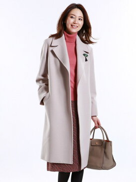 【SALE/47%OFF】TRANS WORK ウールモッサロングコート トランスワーク コート/ジャケット コート/ジャケットその他 ブラウン ネイビー ベージュ【送料無料】