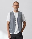 ジェイプレス 服 メンズ J.PRESS 【HYBRID LINEN】アンカーベスト ジェイプレス トップス ベスト・ジレ グレー ブルー ネイビー【送料無料】