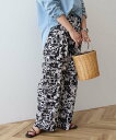 AMERICAN HOLIC アソートギャザー柄パンツ【WEB限定カラー・サイズ有り】 アメリカン ホリック パンツ その他のパンツ ベージュ ブラック ブルー