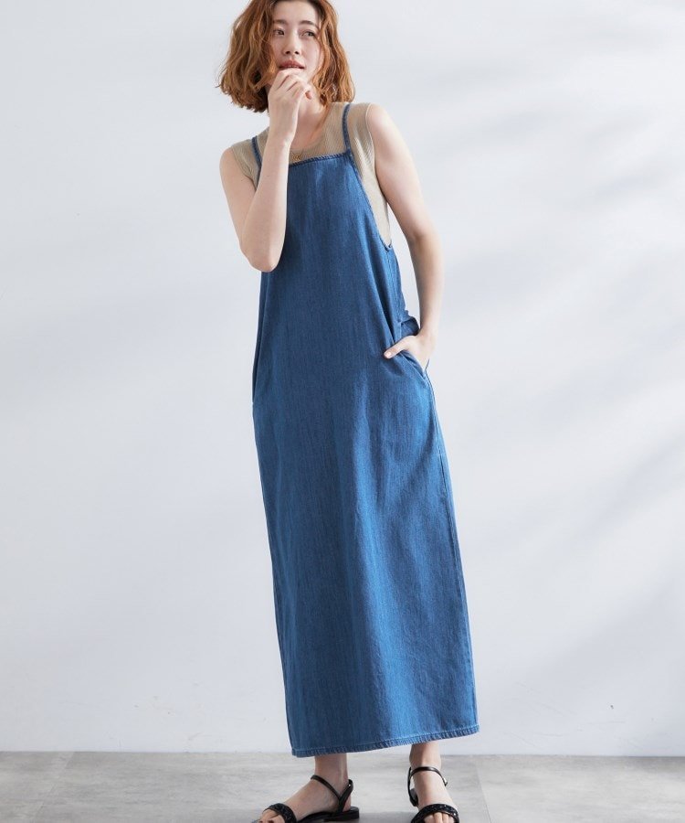 grove 【Lee】DENIM CAMISOLE DRESS グローブ ワンピース・ドレス その他