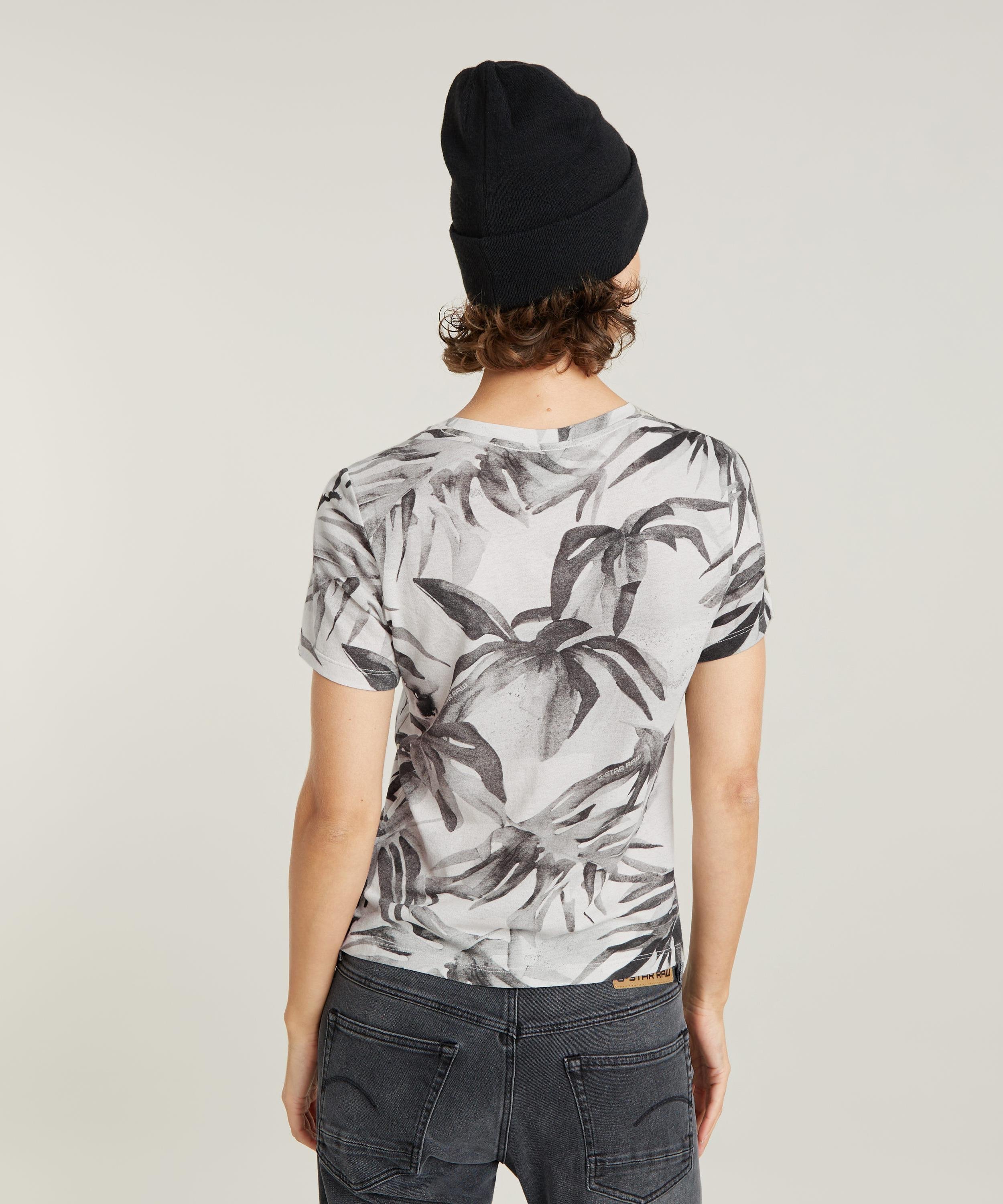 【公式ショップ】PALM TREE ALLOVER TOP/リアルツリーカモTシャツ ジースターロゥ トップス カットソー・Tシャツ グレー