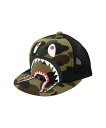 A BATHING APE 1ST CAMO SHARK MESH CAP ア ベイシング エイプ 帽子 キャップ イエロー グリーン【送料無料】