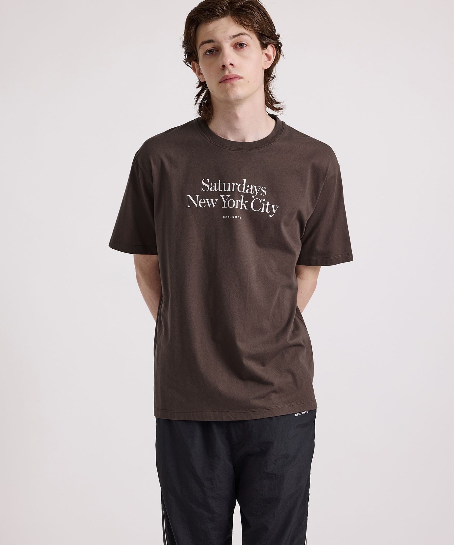 Saturdays NYC Miller Standard SS Tee サタデーズ　ニューヨークシティ トップス カットソー・Tシャツ ブルー【送料無料】