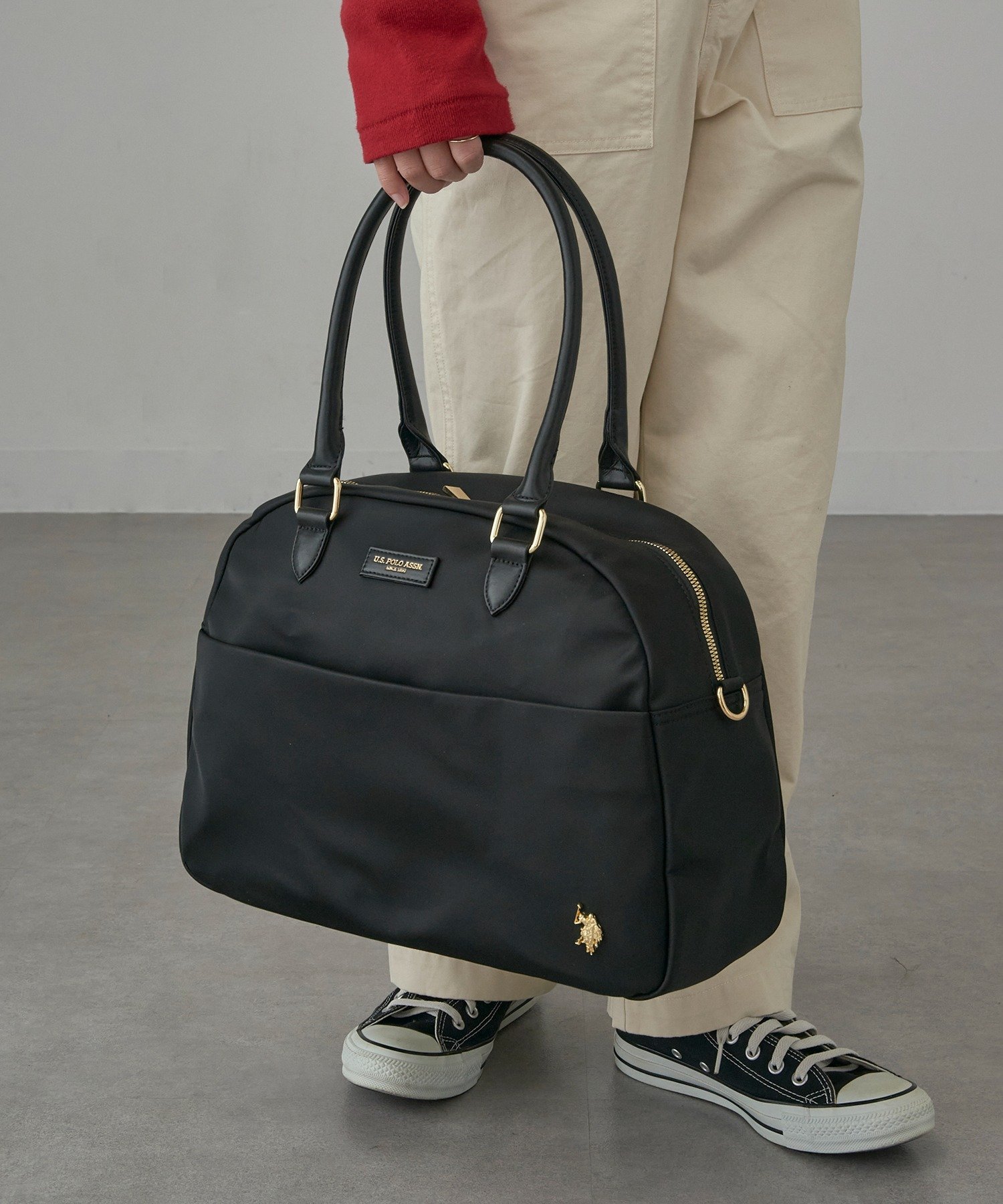 U.S. POLO ASSN. U.S. POLO ASSN./【別注】ショルダー付き 2wayナイロンボストンバッグ セットアップセブン バッグ ボストンバッ...