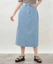 【SALE/5%OFF】grove 【別注】Wrangler デニムスカート グローブ スカート その他のスカート ブルー【送料無料】