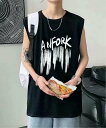 【SALE/49%OFF】NOWLE NOWLE/(M)【NOWLE】ルーズシルエット フロントロゴ ノースリーブ Tシャツ チェルカ トップス ノースリーブ・...