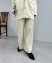 PAL GROUP OUTLET 【SHENERY】ダブルクロスワイドパンツ パル グループ アウトレット パンツ その他のパンツ ベージュ【送料無料】
