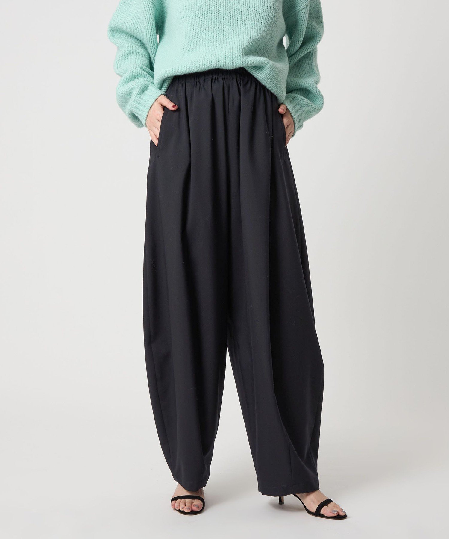 conte ＜conte＞ボリューム イージーパンツ ユナイテッドアローズ パンツ その他のパンツ ネイビー ベージュ【送料無料】のサムネイル