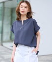 楽天Rakuten FashionUNTITLED 【今年も人気セットアップ/夏快適】リラックスシルエット スキッパーブラウス アンタイトル トップス シャツ・ブラウス グレー ブラック ベージュ ネイビー【送料無料】