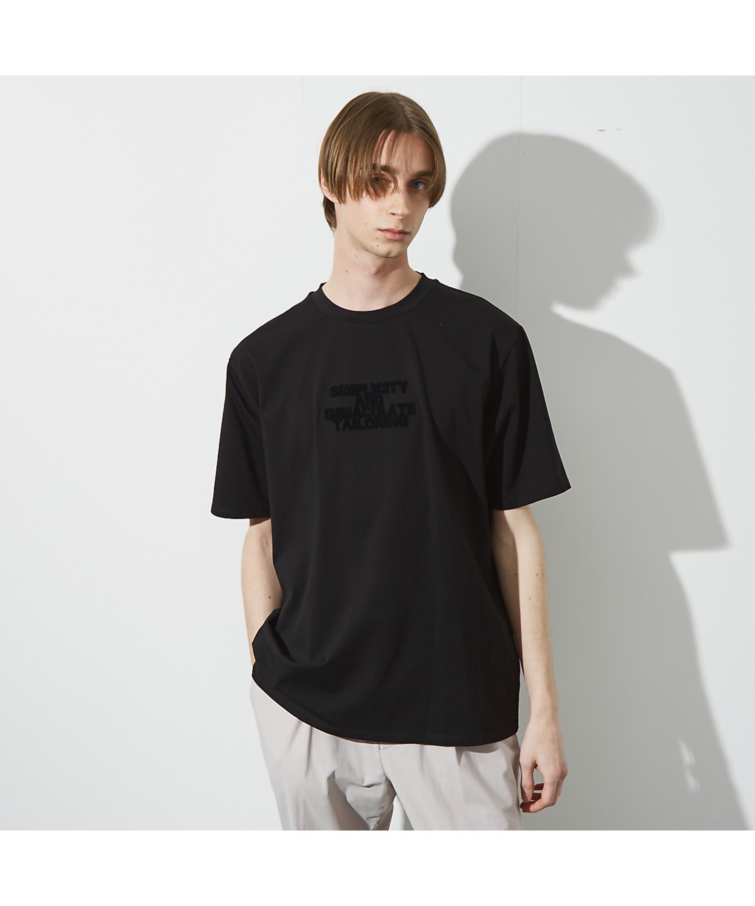 【SALE／30%OFF】ABAHOUSE LASTWORD 【ブラシプリント】グラフィックTシャツ アバハウス トップス カットソー・Tシャツ ホワイト ブラック グレー【送料無料】