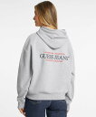 GUESS JEANS GUESS JEANS パーカー(W)American Trad Sweat ゲス トップス パーカー・フーディー ネイビー ホワイト ...