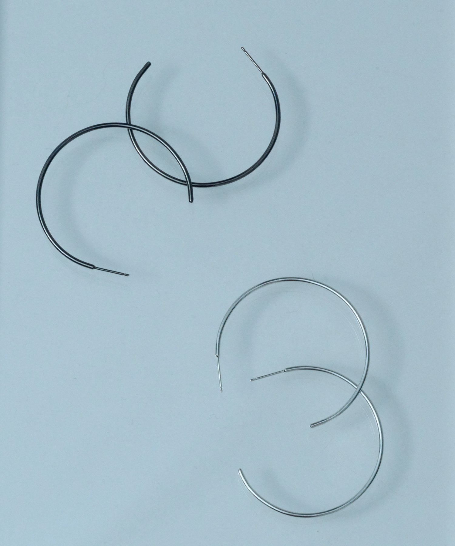 and cloud Ink Skinny Pierce L アンドクラウド アクセサリー・腕時計 ピアス シルバー ブラック【送料無料】